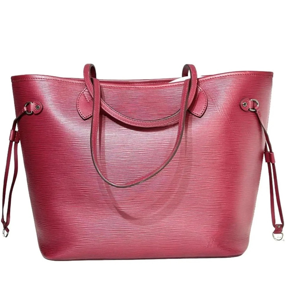 Louis Vuitton Neverfull in Burgundy Epi Leather